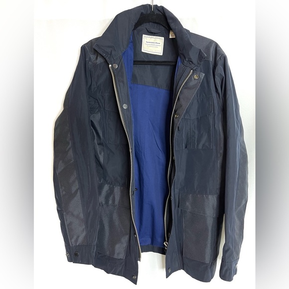 Scotch & Soda Blaw Navy Blue Hooded Outerwear Jacket‎